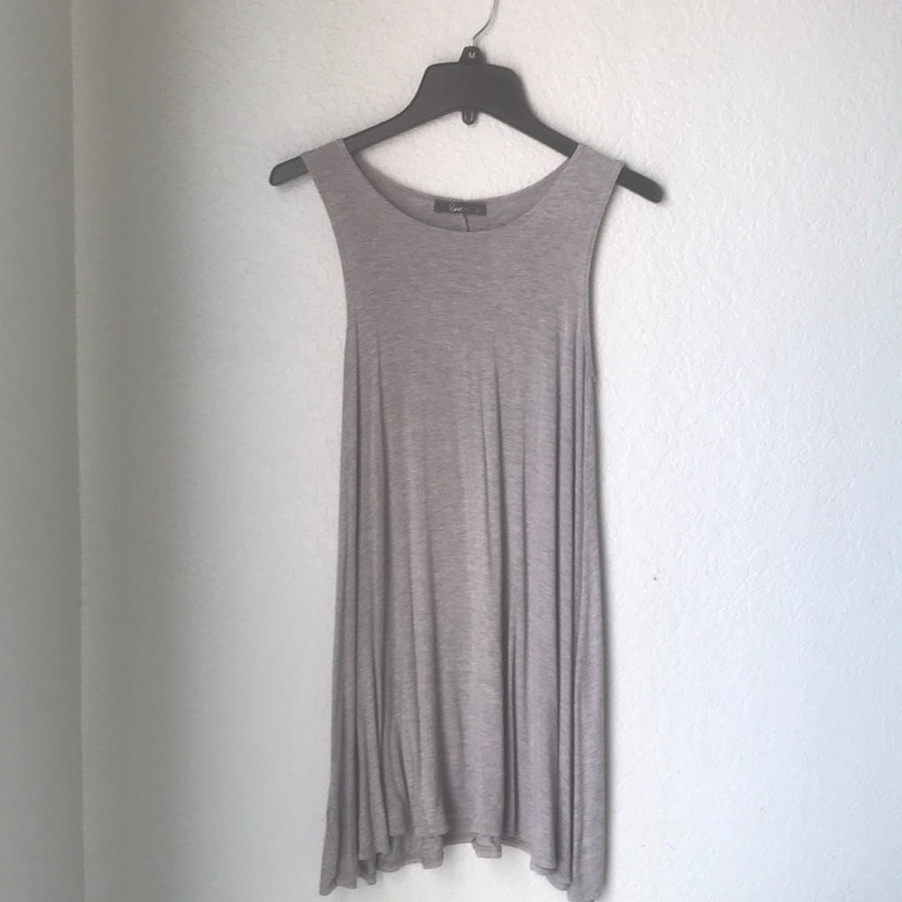 grey t-shirt dress